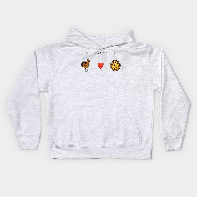 Social Distancing and Thanksgiving Kids Hoodie by ellenhenryart